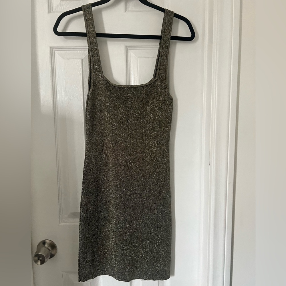 Leith Metallic Mini Dress